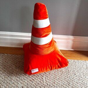 Kids Construction Pylon Decor Accent Pillow Orange Real Simple